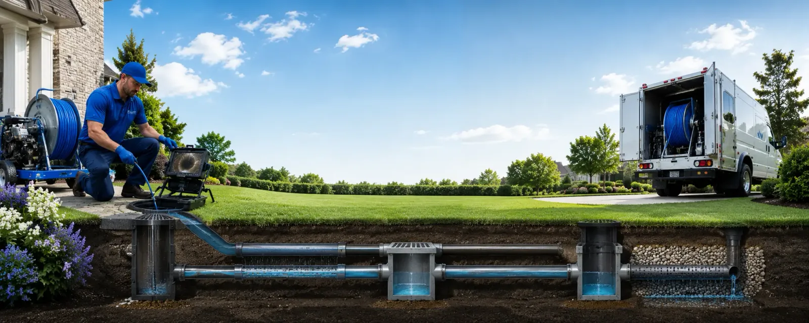 Outdoor drain cleaning information for Pennsburg, PA